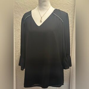 Elegant Black Women's Top